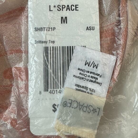 L*Space Brittany Triangle Bikini Top - All Swirled Up NWT Size Medium - Picture 7 of 7